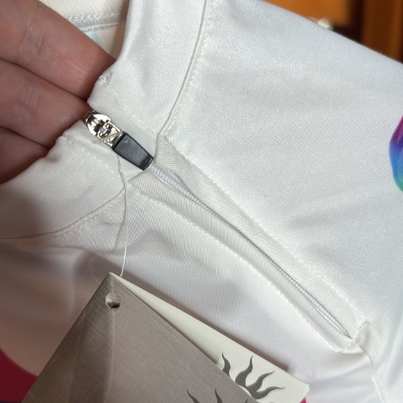 NWT PLATINUM SUN EXCLUSIVE Long Sleeve Rash Guard UPF 50+ Rainbow Size Small - Picture 15 of 16
